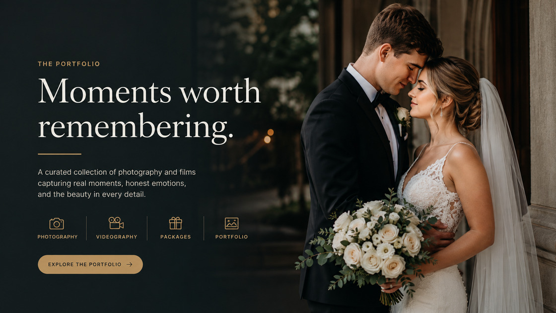 Explore the Tideframe Studio photography and videography portfolio
